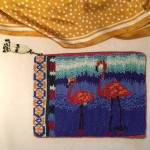 Anthropologie Jasper & Jeera Beaded Clutch Purse